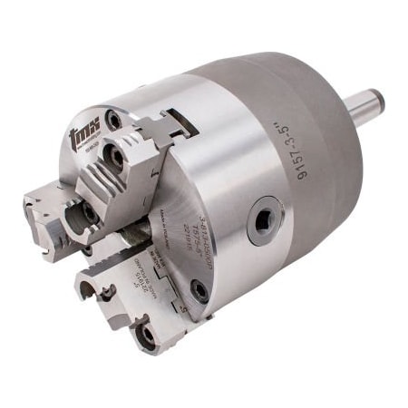 Toolmex 3-Jaw 2Pc Rotating Chuck, Steel, MT5, 6" 3-860-0600P